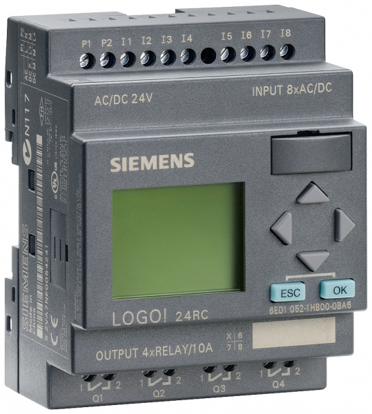 6ED1052-1HB00-0BA6 LOGO 24RC контролер 24В UC Siemens